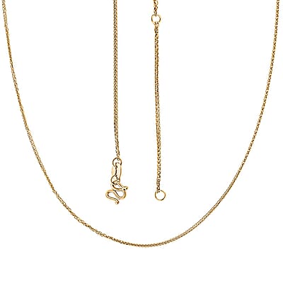 24K Yellow Gold Spiga Chain Necklace (20 Inches) (3.5 g)