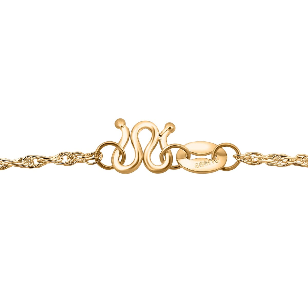 24K Spiga Chain Necklace in Yellow Gold 3.5 Grams 20 Inches image number 4