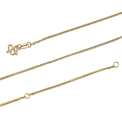 24K Yellow Gold Spiga Chain Necklace (20 Inches) (3.5 g)