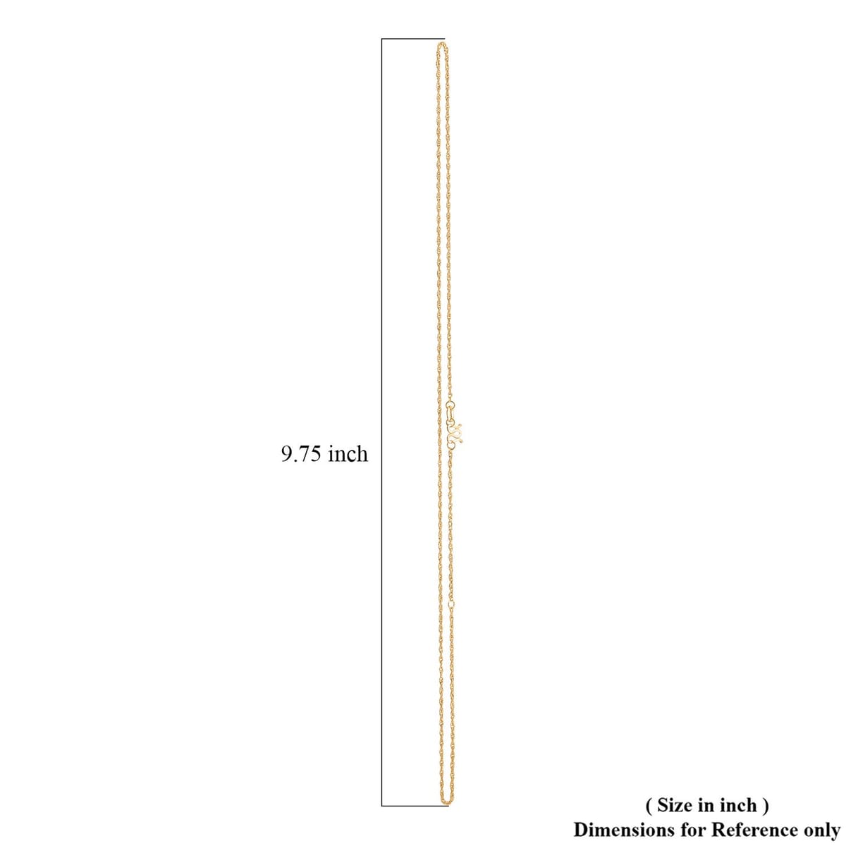 24K Spiga Chain Necklace in Yellow Gold 3.5 Grams 20 Inches image number 5