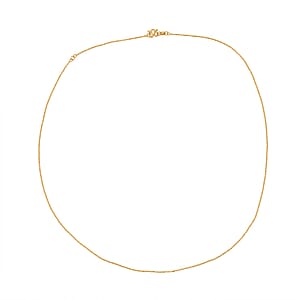 Beaded Chain Necklace in 24K Yellow Gold 20 Inches 3.20 Grams