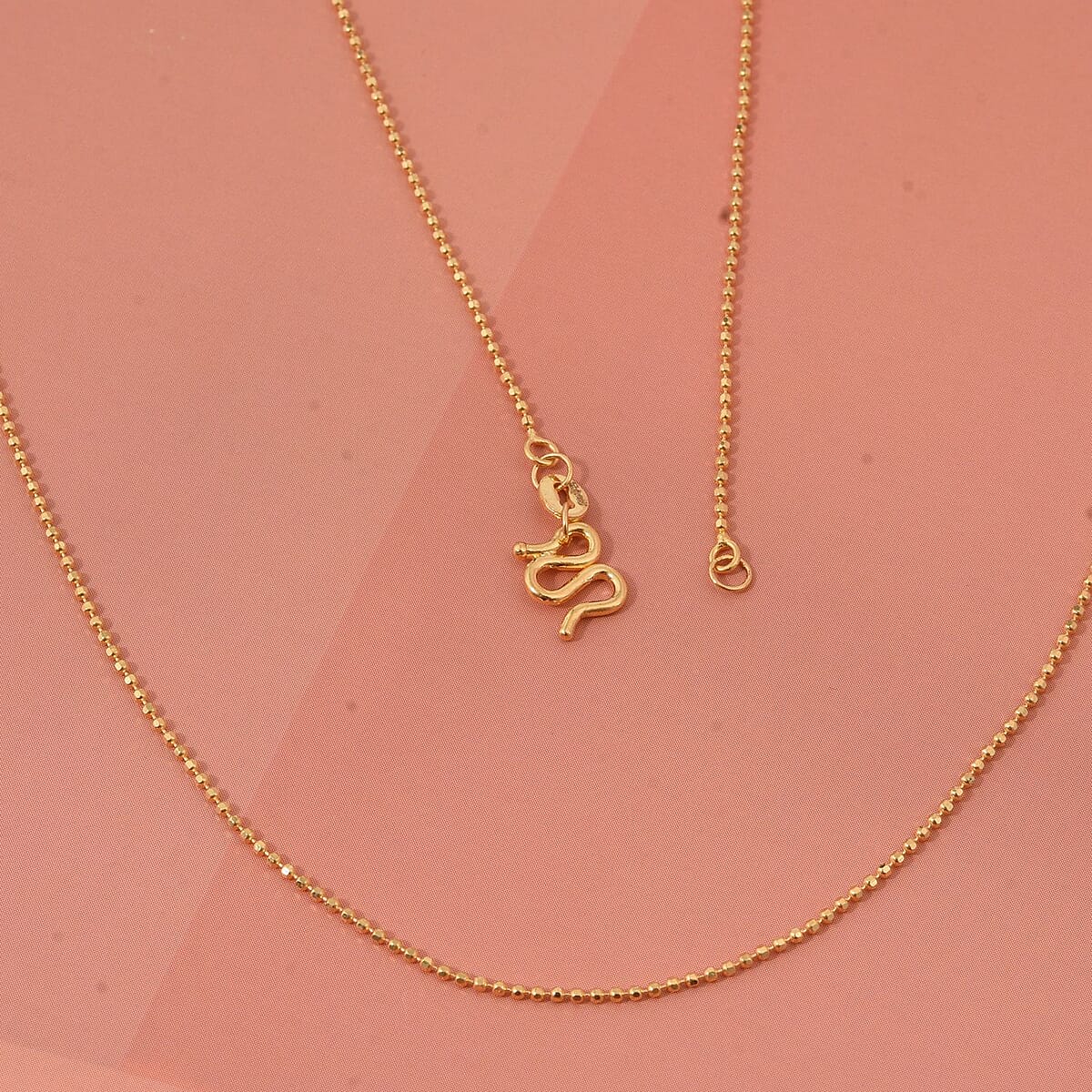 Beaded Chain Necklace in 24K Yellow Gold 20 Inches 3.20 Grams image number 1