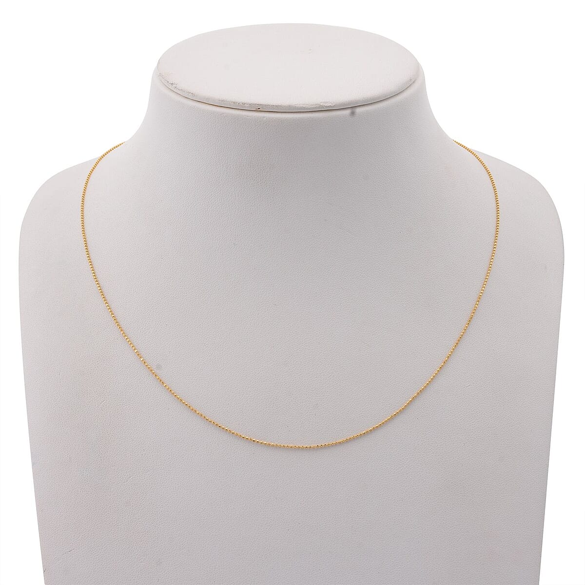 Beaded Chain Necklace in 24K Yellow Gold 20 Inches 3.20 Grams image number 2