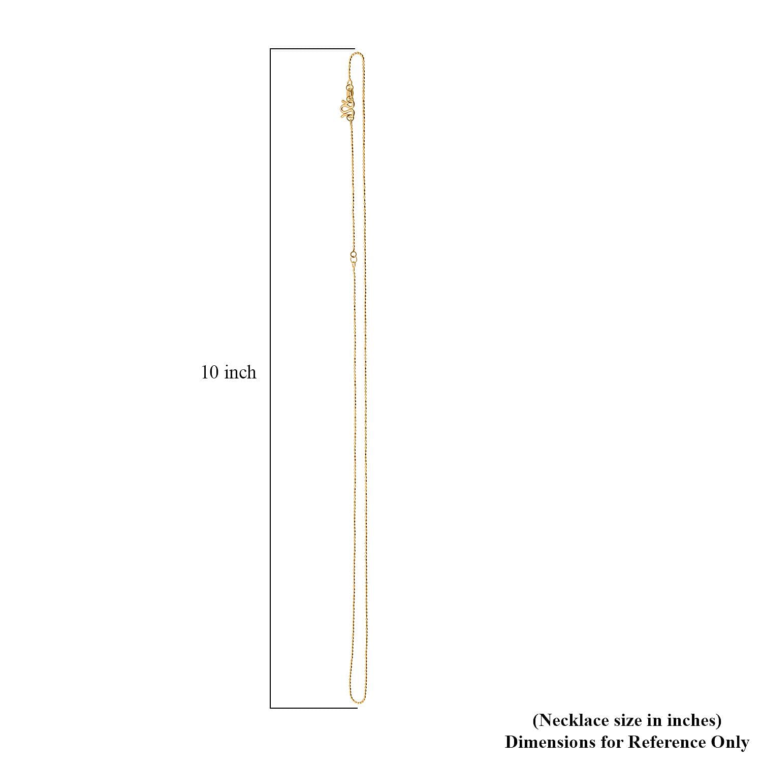 Beaded Chain Necklace in 24K Yellow Gold 20 Inches 3.20 Grams