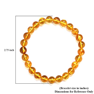 Baltic Amber Earth Glow Bead Bracelet