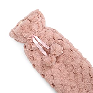 Doorbuster Pink Rubber and Plush Sleeve Hot Water Bag