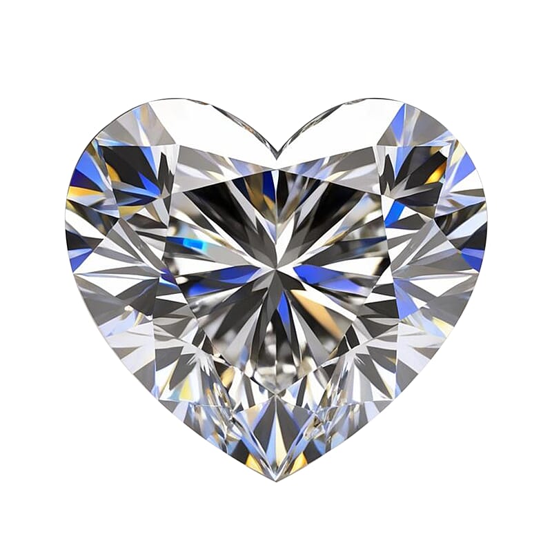 Brilliant Cut Luxuriant Lab Grown Diamond (E-F, VS) (Heart 8.8 mm) 2.50 ctw