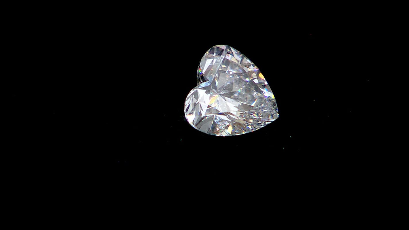 Brilliant Cut Luxuriant Lab Grown Diamond (E-F, VS) (Heart 8.8 mm) 2.50 ctw