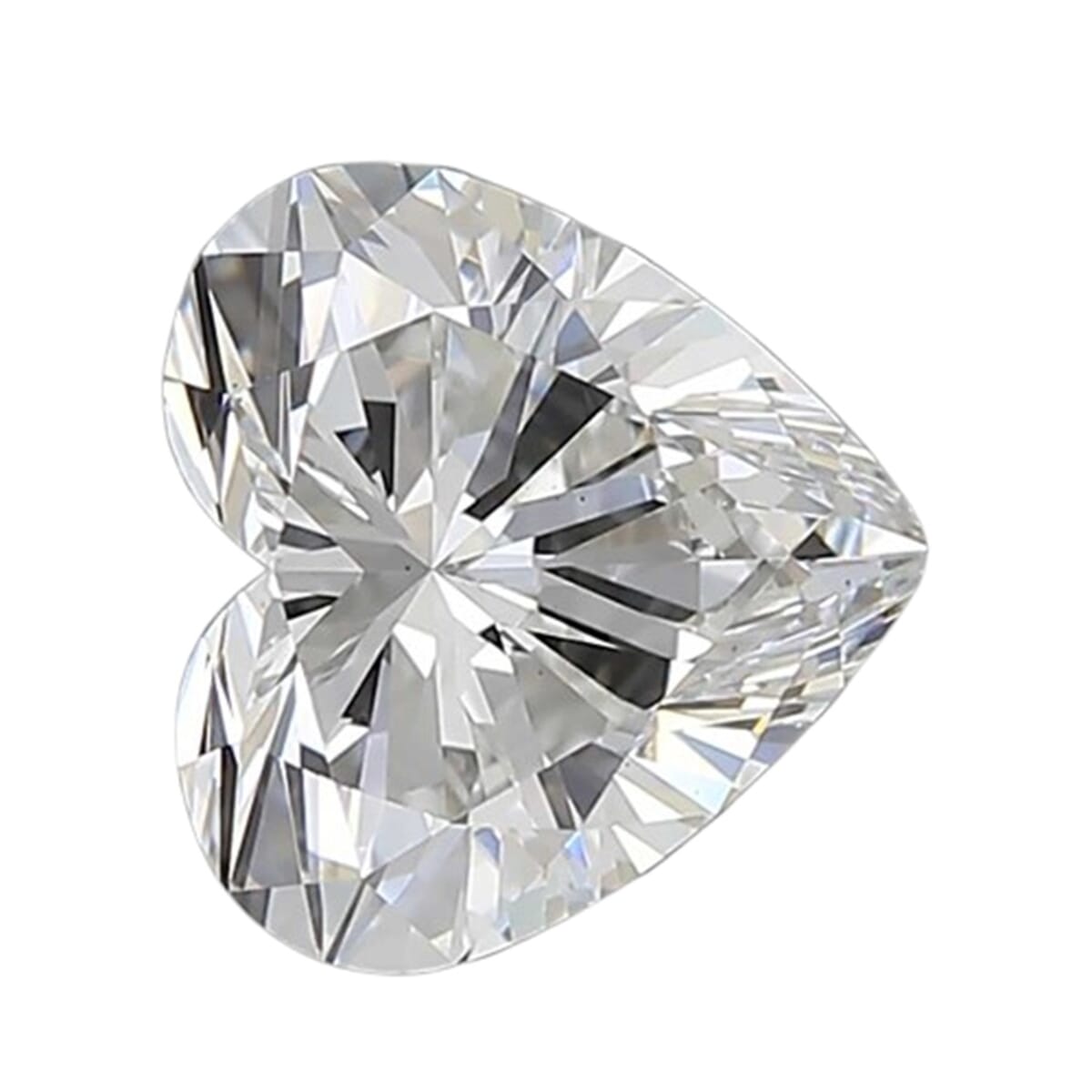 Brilliant Cut Luxuriant Lab Grown Diamond (E-F, VS) (Heart 8.8 mm) 2.50 ctw image number 2