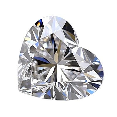 Brilliant Cut Luxuriant Lab Grown Diamond (E-F, VS) (Heart 8.8 mm) 2.50 ctw