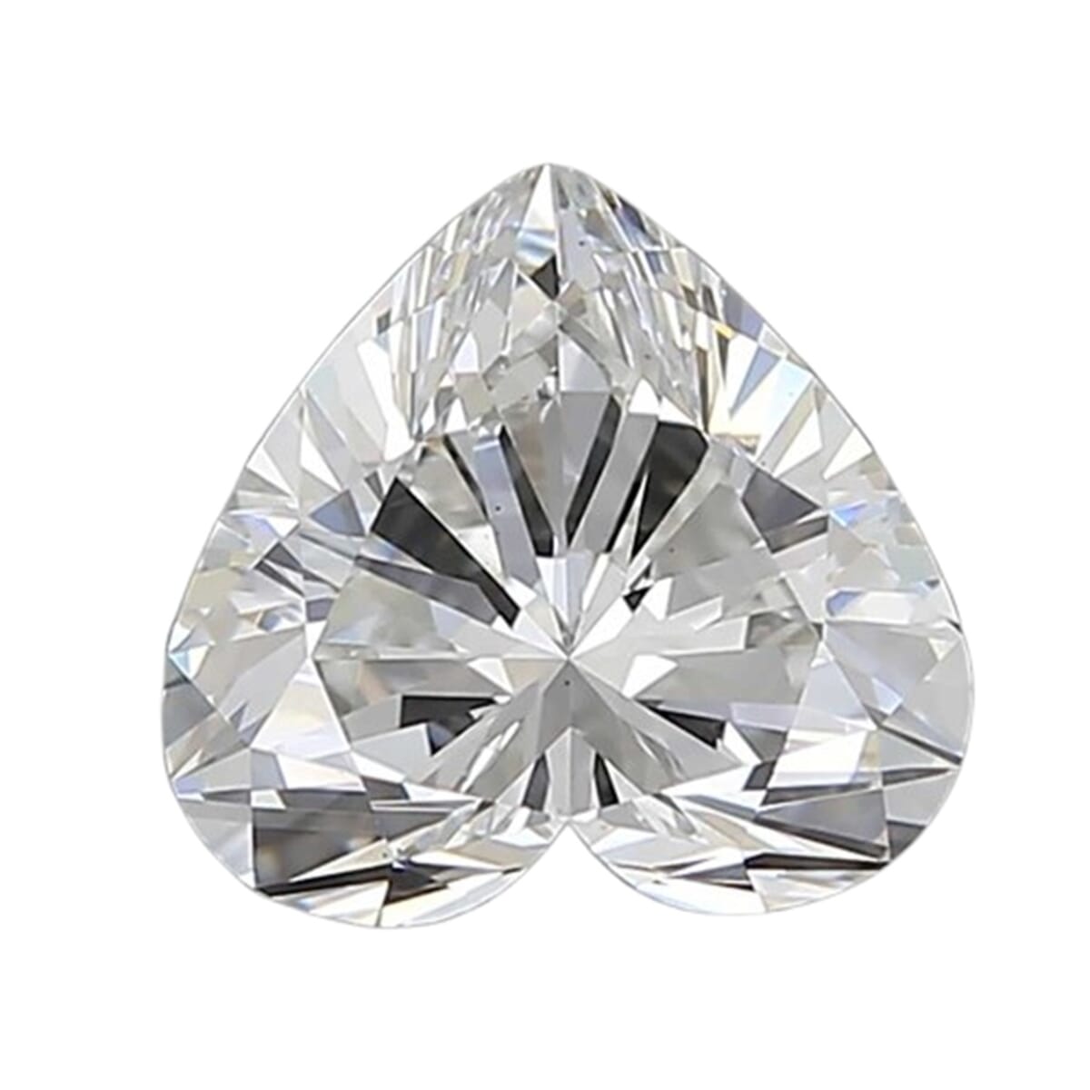 Brilliant Cut Luxuriant Lab Grown Diamond (E-F, VS) (Heart 8.8 mm) 2.50 ctw image number 3