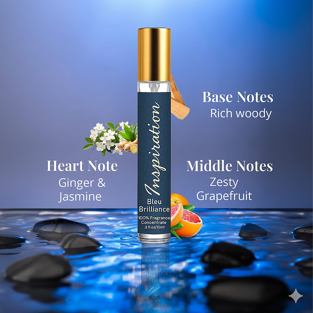 The Lab Direct Inspiration 100% Fragrance Concentrate- Bleu Brilliance (.3oz) image number 2