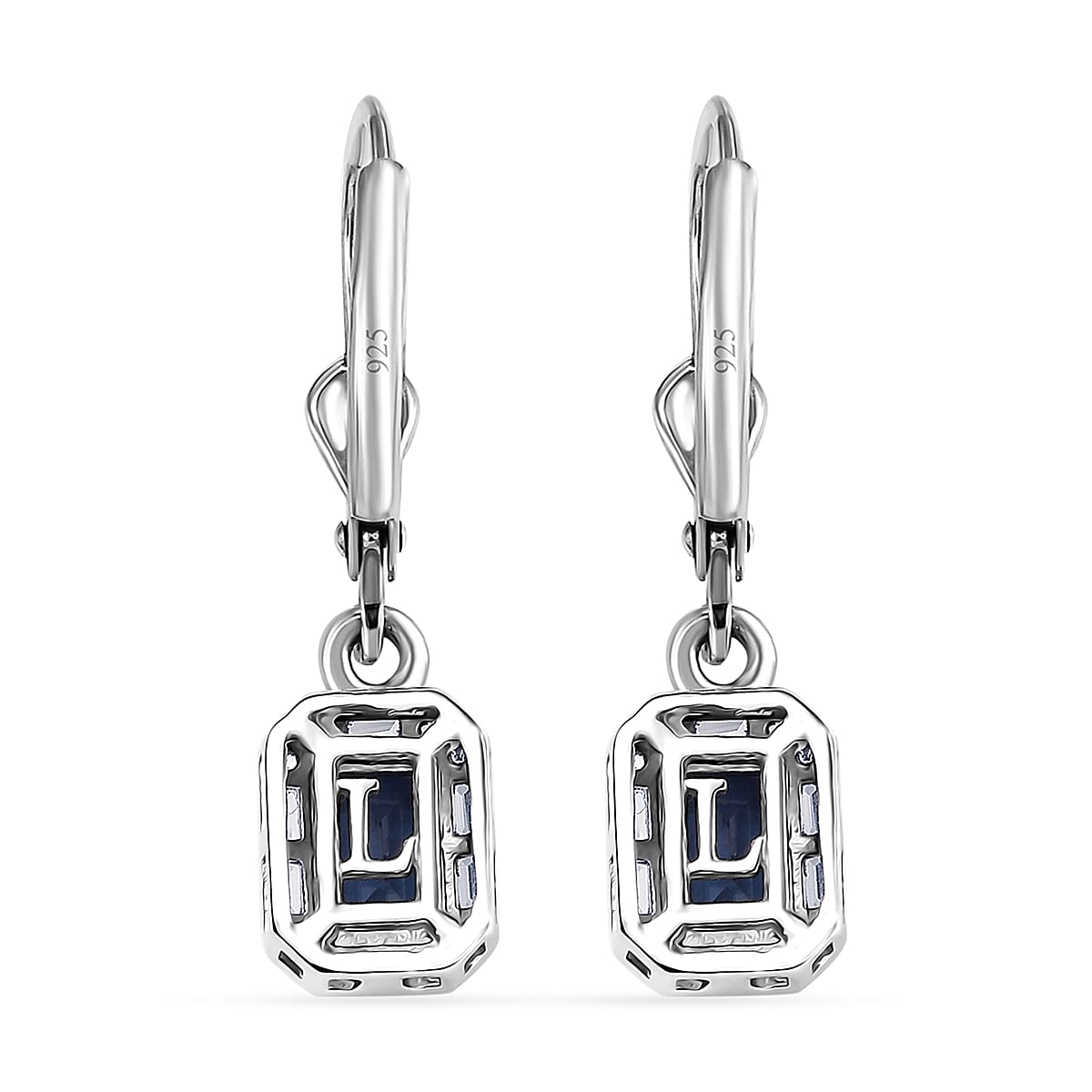Luxuriant Premium Lab Grown Alexandrite and White Topaz 1.85 ctw Eclipse Empire Earrings in Rhodium Over Sterling Silver