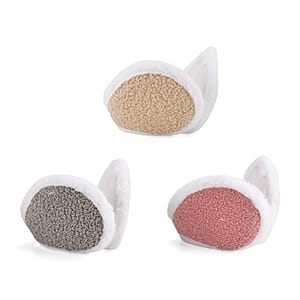 Pink, Grey and Beige Set of 3pcs Ear Pad     