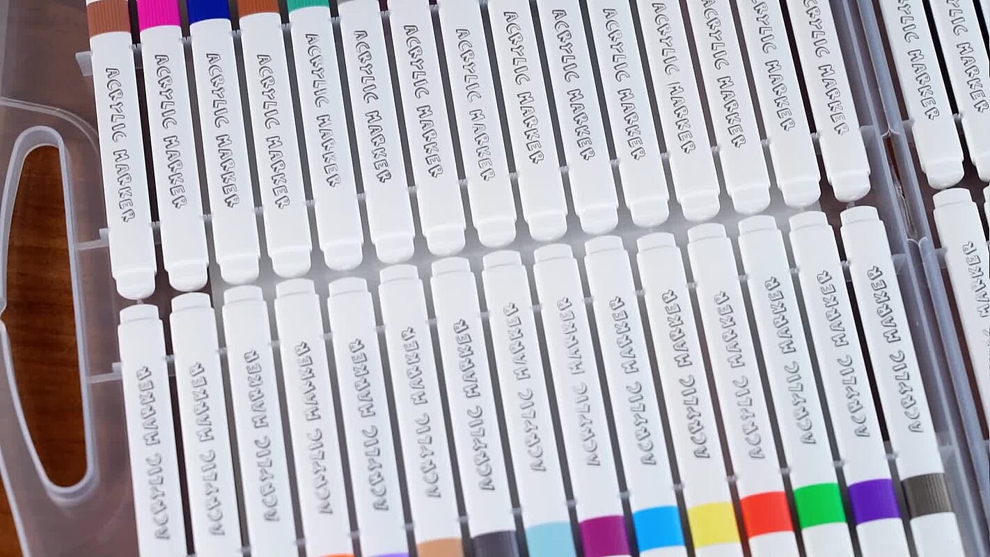 Set of 60pcs Acrylic Marker Pens - Multi Color