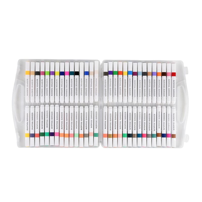 Set of 60pcs Acrylic Marker Pens - Multi Color