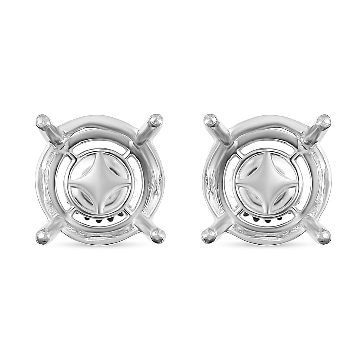 950 Platinum Mounting Stud Earrings (6.20 g)
