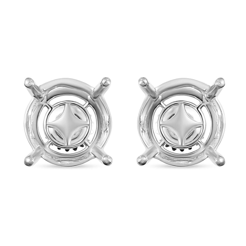 950 Platinum Mounting Stud Earrings (6.20 g)