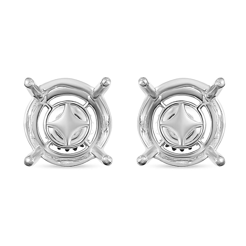 950 Platinum Mounting Stud Earrings (6.20 g)