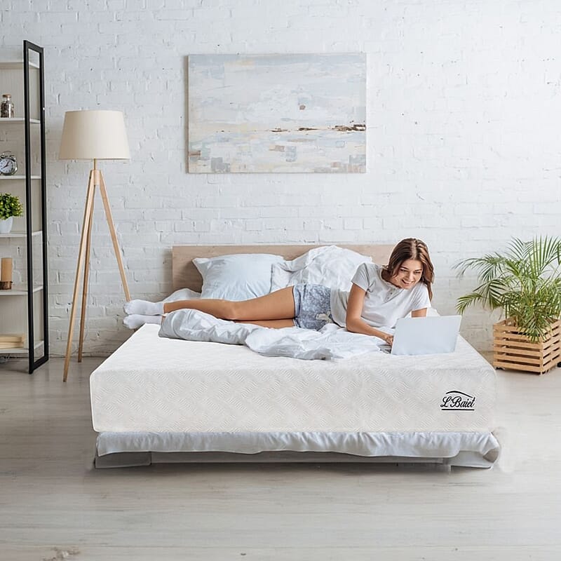 L'Baiet 12-inch Cool Gel Memory Foam Mattress -Twin