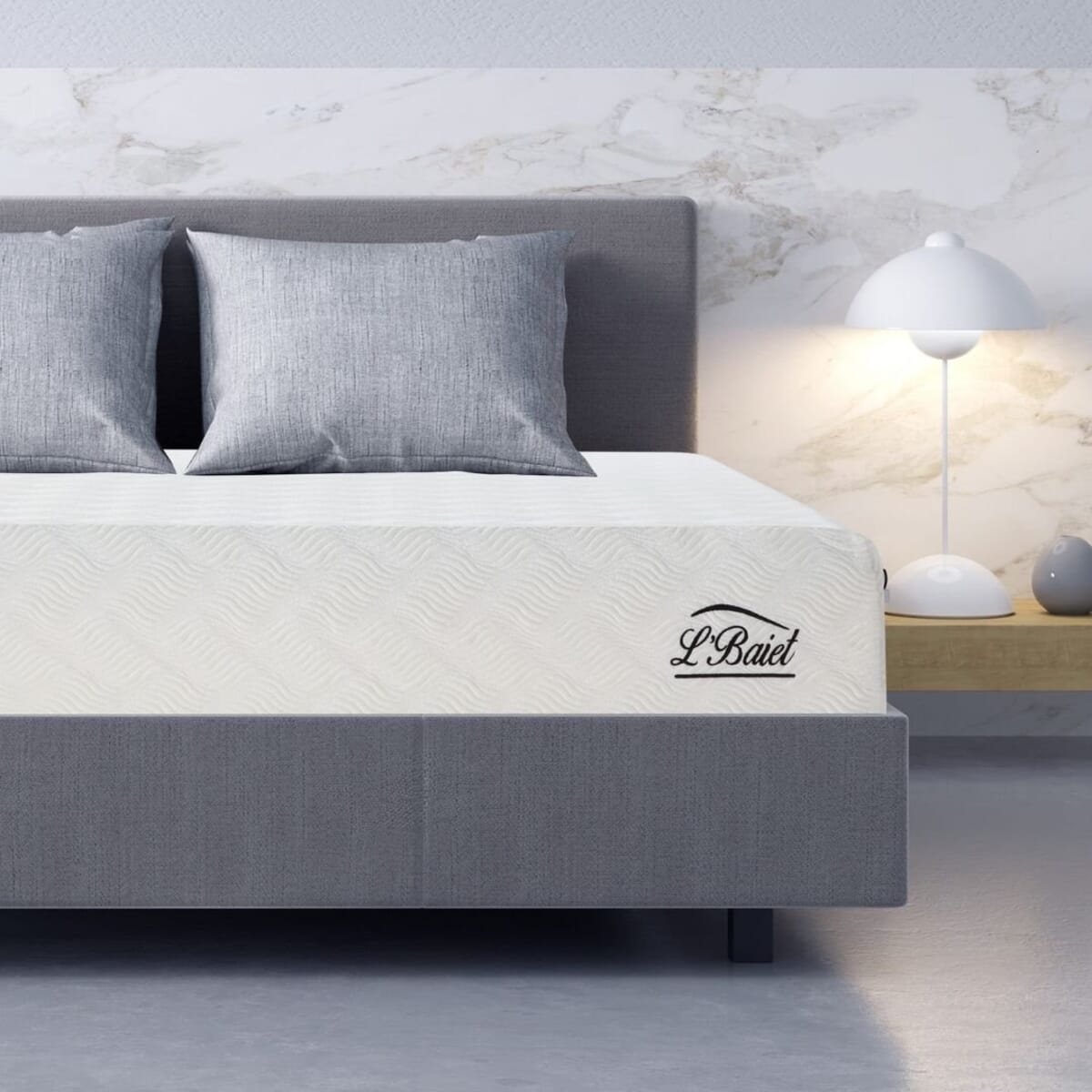 4th of July Doorbuster Deal L'Baiet 12-inch Cool Gel Memory Foam Mattress -King image number 0