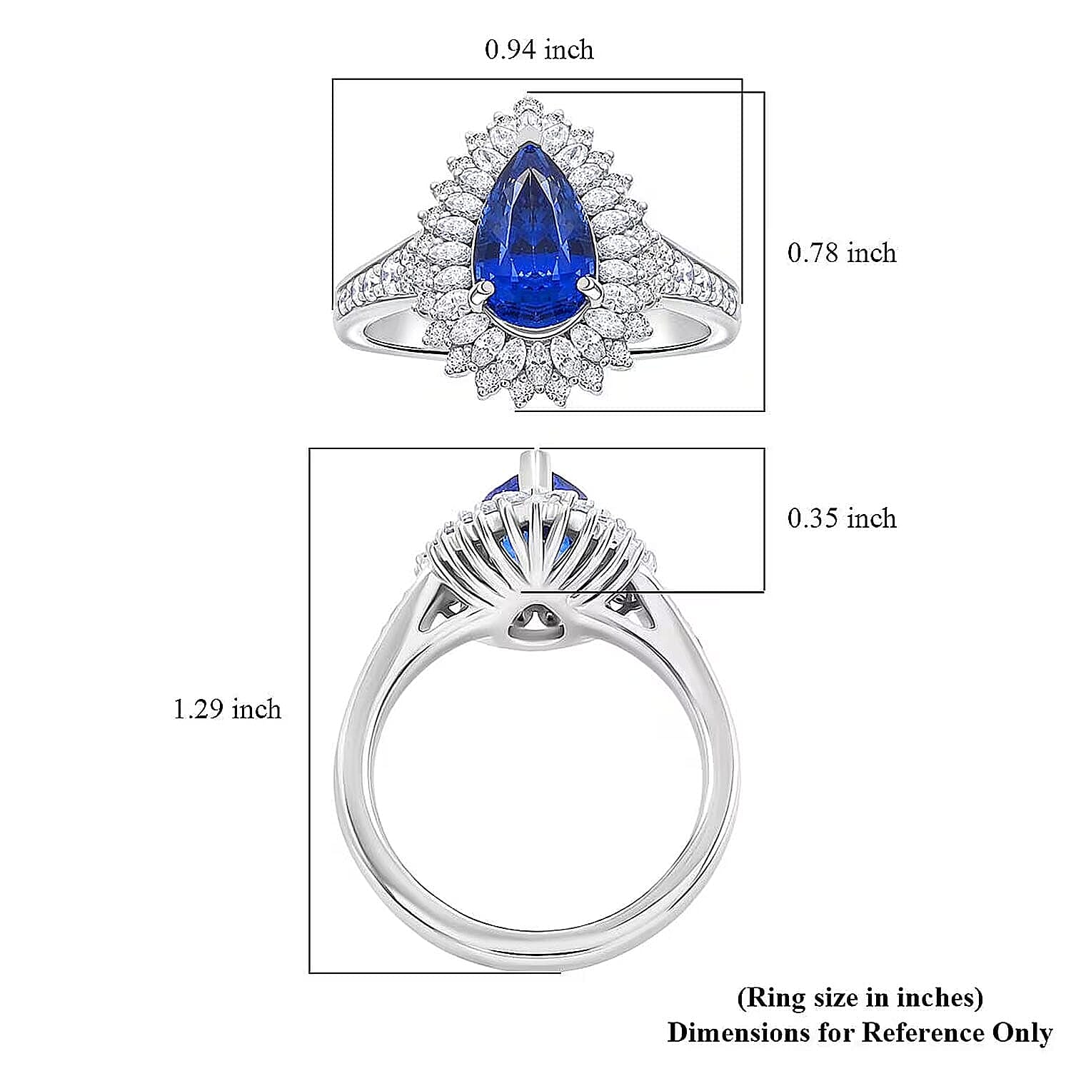 Certified & Appraised Rhapsody 950 Platinum AAAA Ceylon Blue Sapphire, Diamond (E-F, VS) Ring (Size 5.0) (10.20 g) 4.10 ctw