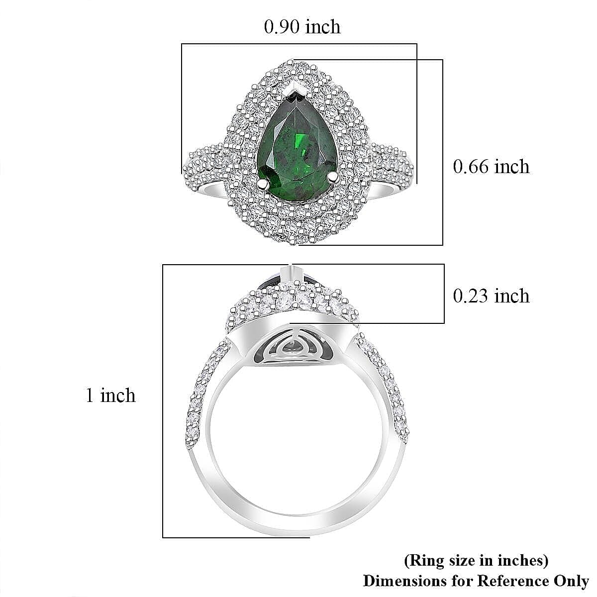 Certified & Appraised Rhapsody 950 Platinum AAAA Tsavorite Garnet, Diamond (E-F, VS) Ring (Size 7.5) (11.68 g) 4.16 ctw image number 5
