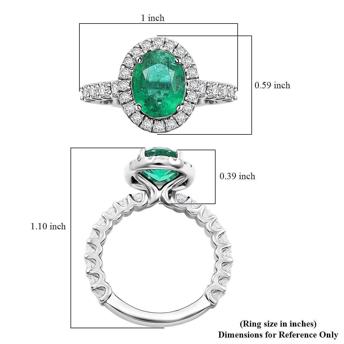 Chairman Collection Certified & Appraised Rhapsody 950 Platinum AAAA Brazilian Emerald, Diamond (E-F, VS) Ring (Size 7.0) (8.26 g) 3.00 ctw image number 5