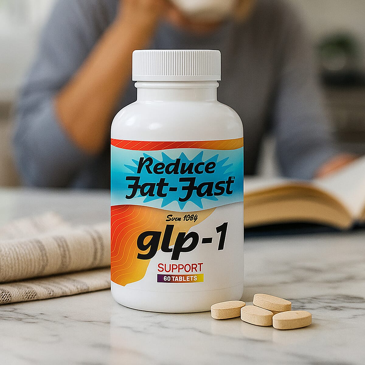 Reduce Fat Fast GLP-1 Support Dietary Supplement (60 Tablets) image number 1