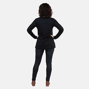 Tamsy Onyx Button Top - L