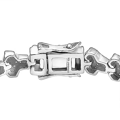 Luxuriant Lab Grown Diamond G-H SI 2.00 ctw Bracelet in Rhodium Over Sterling Silver (7.25 In)