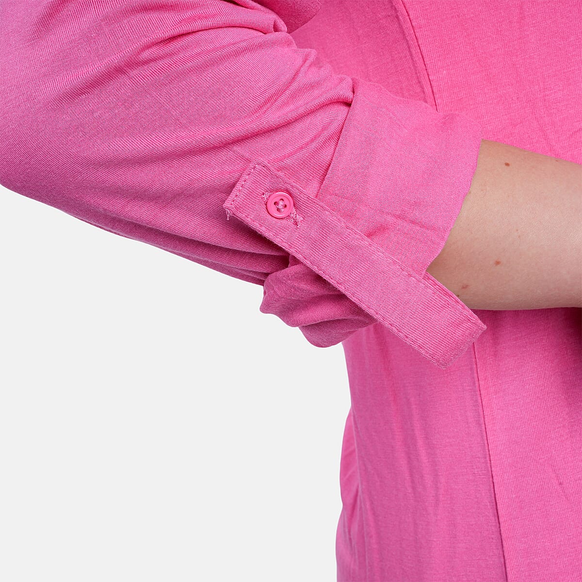 Tamsy Pink Topaz Button Top - S image number 3