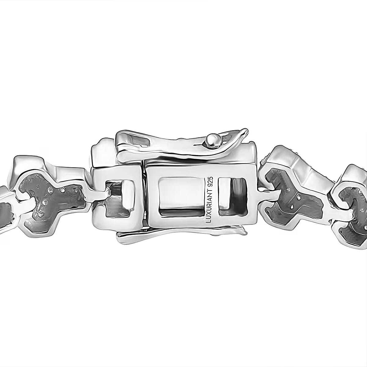 Luxuriant Lab Grown Diamond G-H SI 2.00 ctw Bracelet in Rhodium Over Sterling Silver (8.00 In) (Del. In 13-15 Days) image number 6