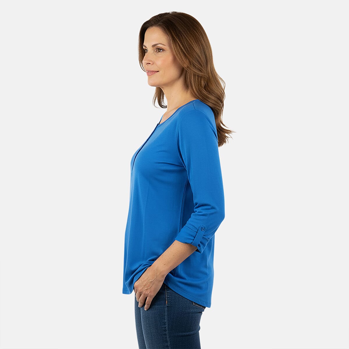 Tamsy Sapphire Button Top - XL image number 3