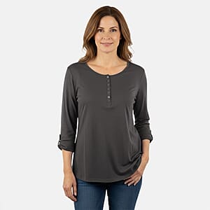 Tamsy Shungite Button Top - L