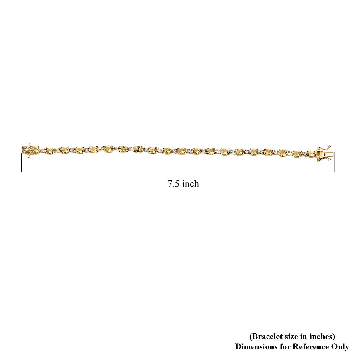 D'Joy Premium Braziliian Heliodor and White Zircon 9.70 ctw Floral Vines Bracelet in 18K Vermeil Yellow Gold Over Sterling Silver (7.25 In) image number 4