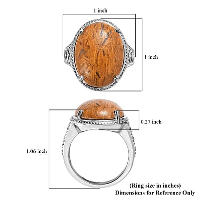 EverTrue Script Stone 12.60 ctw Solitaire Ring in Stainless Steel (Size 10.0)