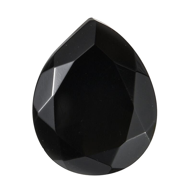 AA Black Obsidian (Pear 10x8 mm) 1.98 ctw Loose Gemstone