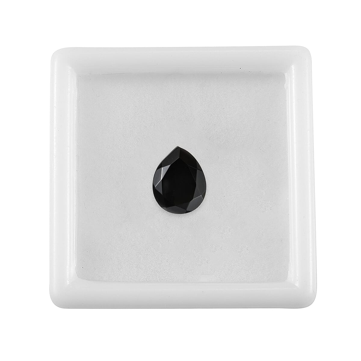 AA Black Obsidian (Pear 10x8 mm) 1.98 ctw Loose Gemstone image number 3