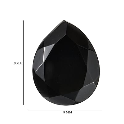 AA Black Obsidian (Pear 10x8 mm) 1.98 ctw Loose Gemstone