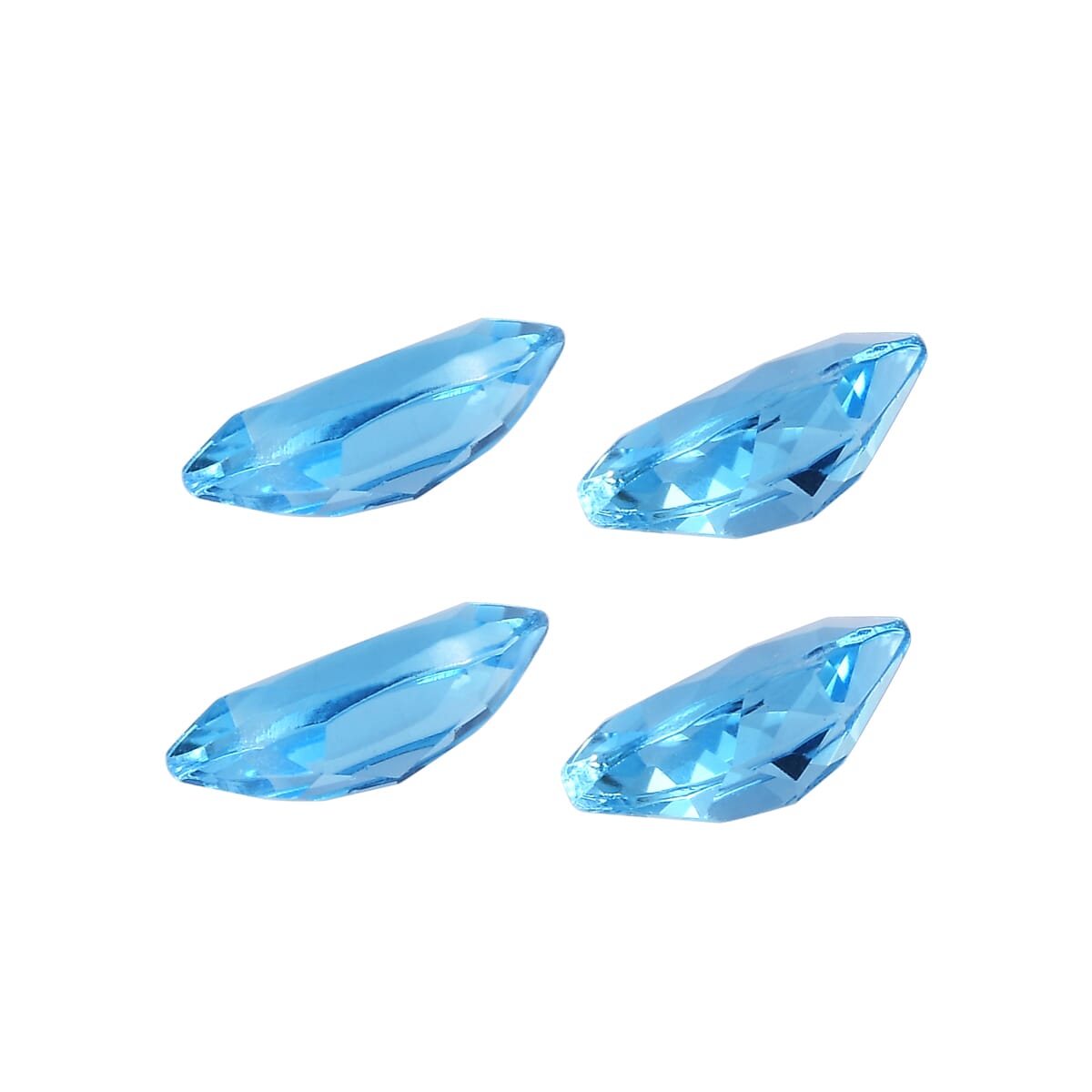 Blue Topaz Set of 4 (Mrq 7x3.5 mm) 1.61 ctw image number 2