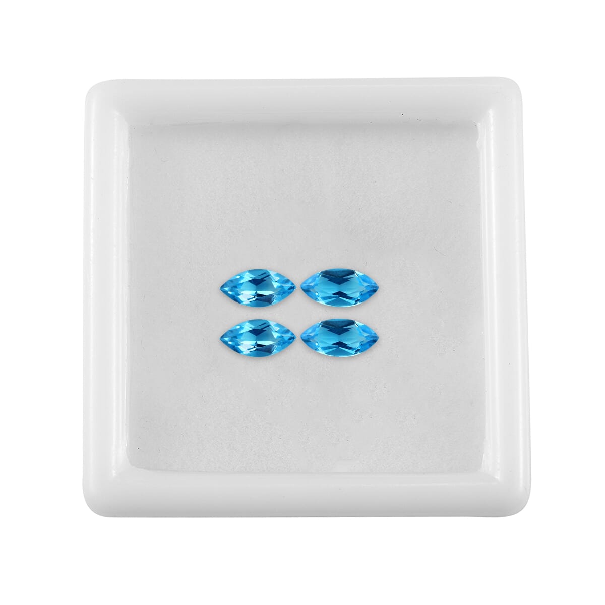 Blue Topaz Set of 4 (Mrq 7x3.5 mm) 1.61 ctw image number 3