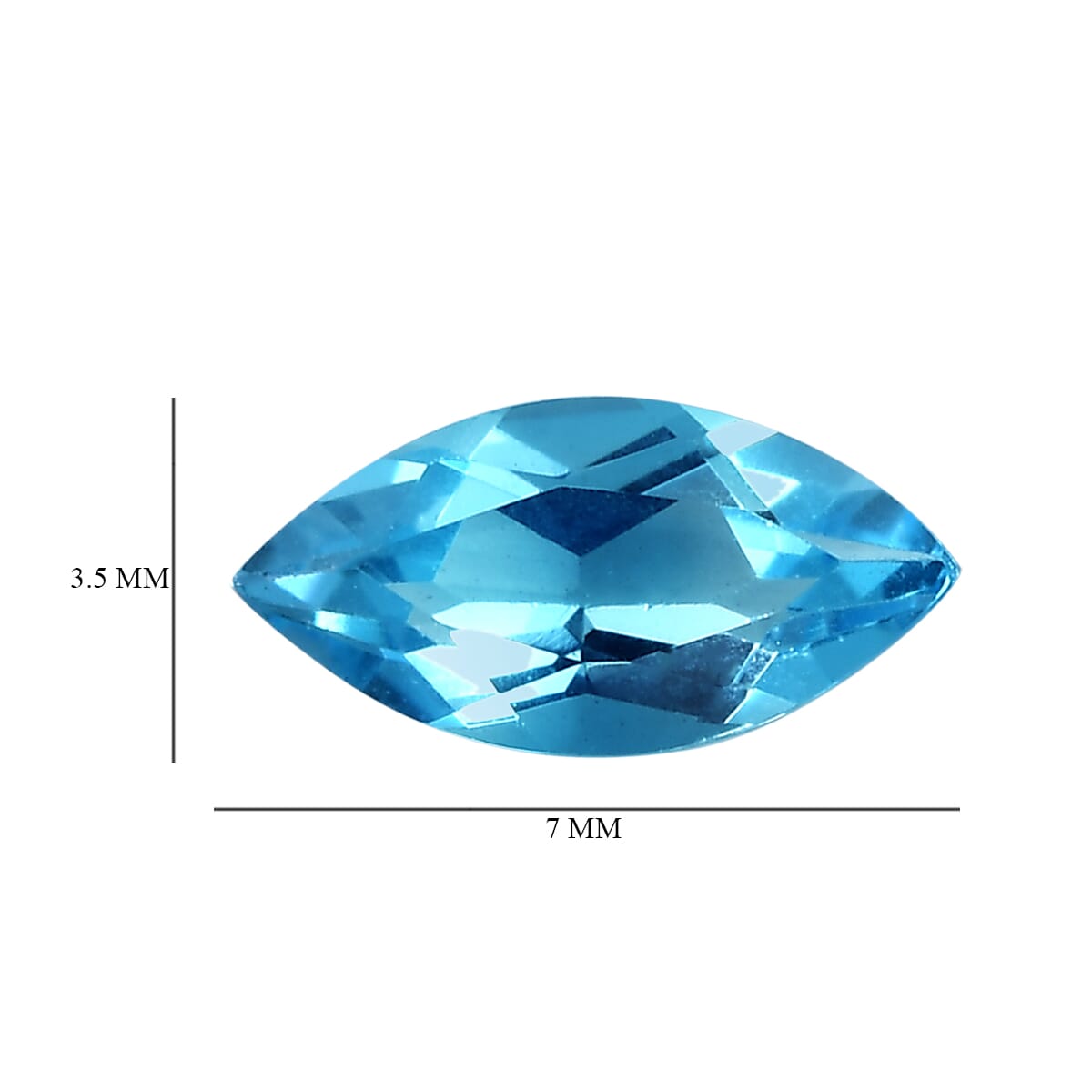 Blue Topaz Set of 4 (Mrq 7x3.5 mm) 1.61 ctw image number 4