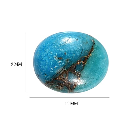 AA Mojave Blue Turquoise (Ovl 11x9 mm) 2.51 ctw Loose Gemstone
