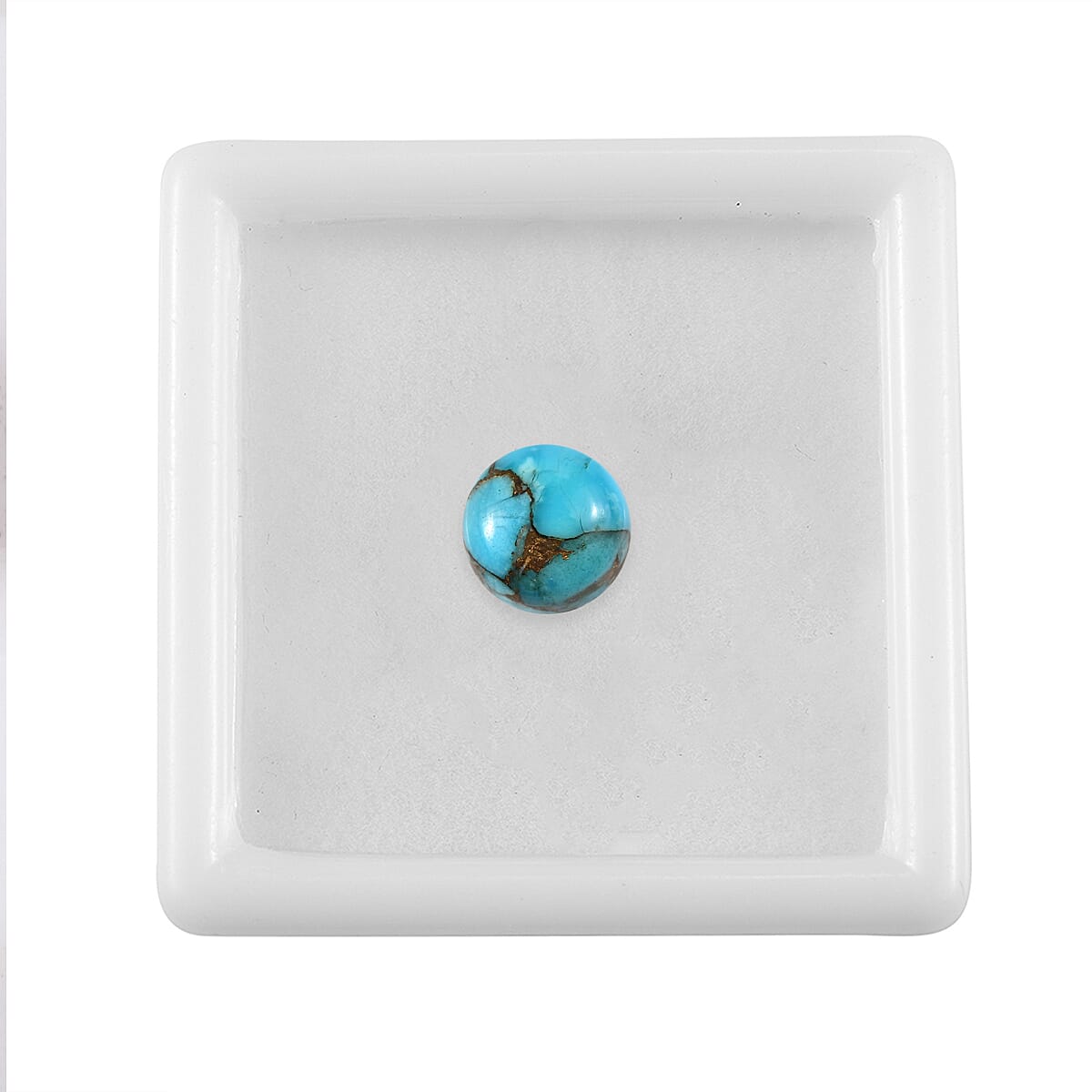 AA Mojave Blue Turquoise (Rnd 8 mm) 1.76 ctw Loose Gemstone