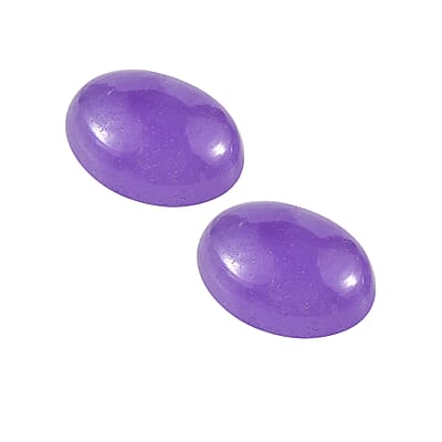 AA Purple Jade (D) Set of 2 (Ovl 7x5 mm) 1.74 ctw Loose Gemstone