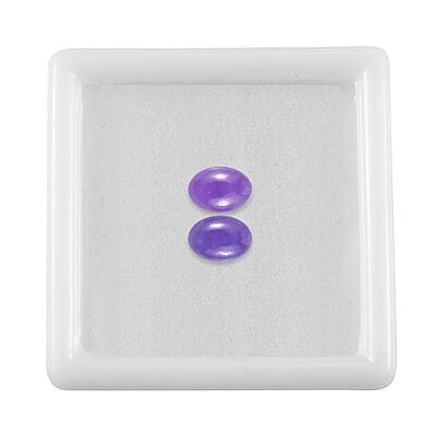 AA Purple Jade (D) Set of 2 (Ovl 7x5 mm) 1.74 ctw Loose Gemstone