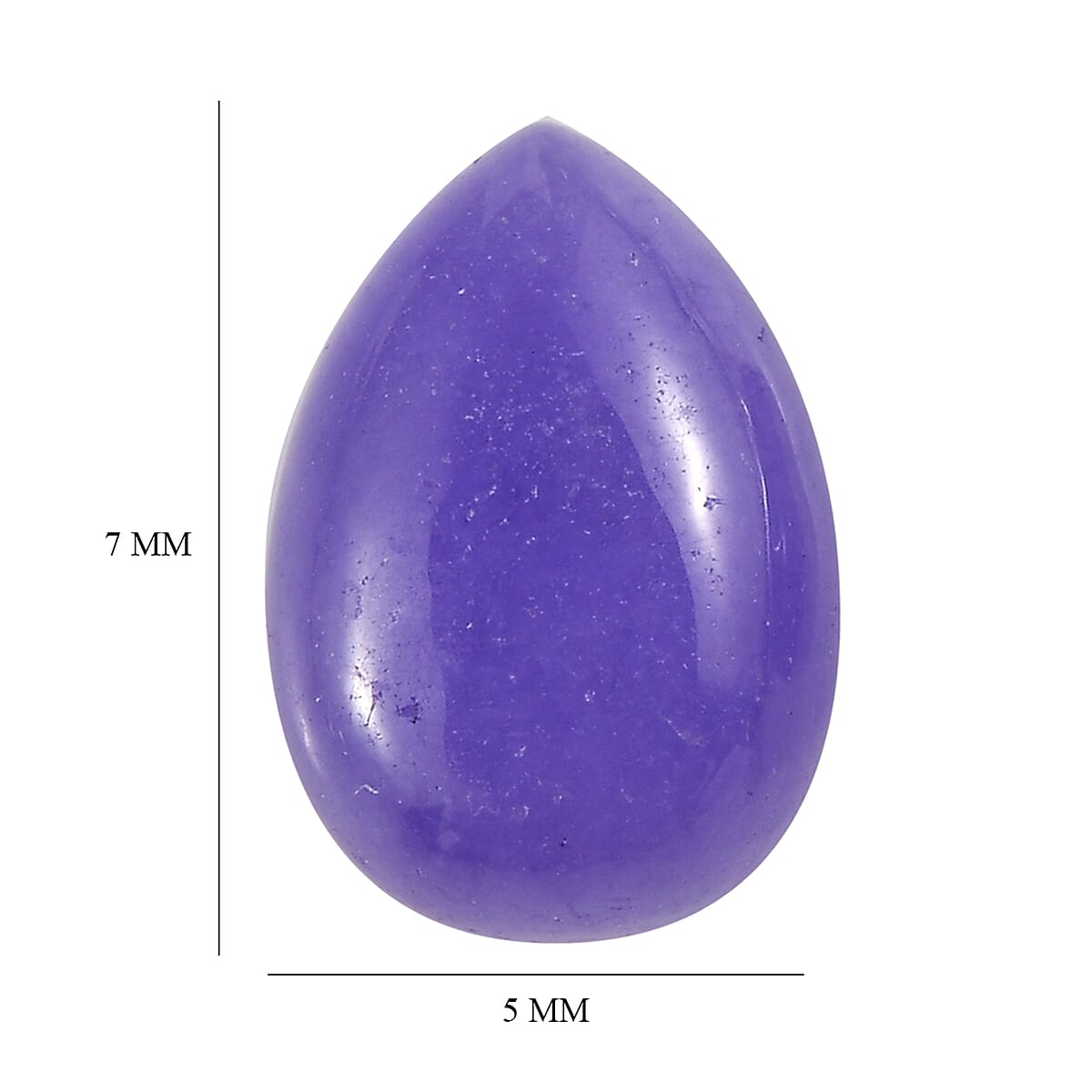 AA Purple Jade (D) Set of 2 (Pear 7x5 mm) 1.92 ctw Loose Gemstone image number 4