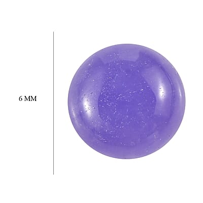 Purple Jade (D) (Rnd 6 mm) 0.92 ctw Loose Gemstone