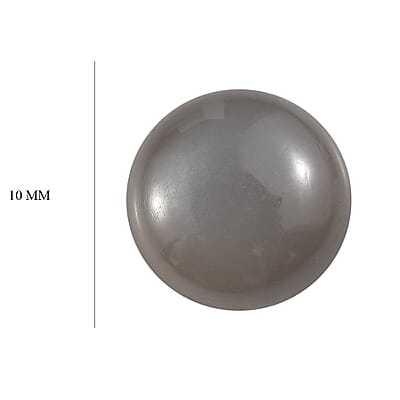 Grey Moonstone (Rnd 10 mm) 3.45 ctw Loose Gemstone